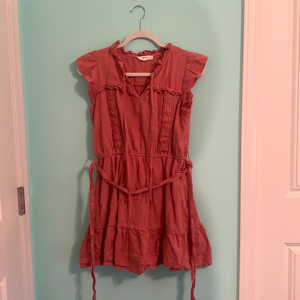 Coral dress, size small, Mine brand